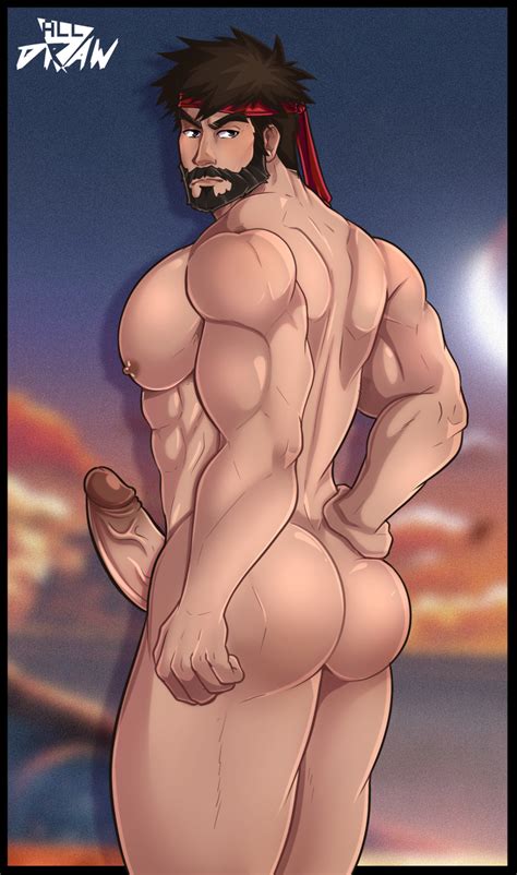 Rule 34 1male All Draw Facial Hair Headband Male Male Focus Male Only Ryu Street Fighter