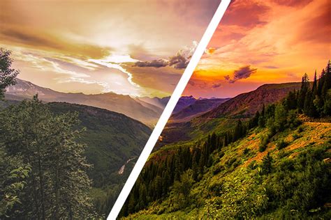 How To Improve Landscape Photos With 15 Photoshop Actions Free Psd