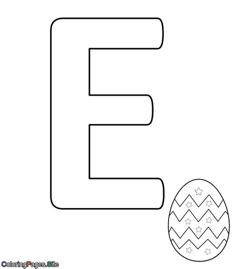 Letter E Colouring Pages Worksheet24