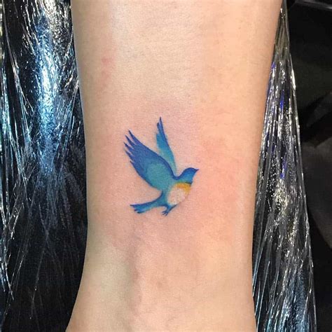 Small Bluebird Tattoo Design Meliakewanwytewa