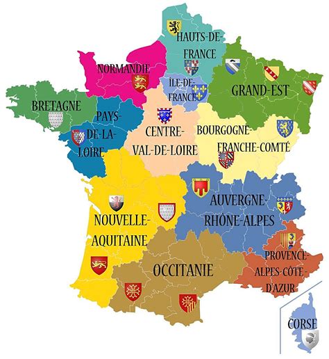 Les 13 Régions De La France Métropolitaine Les Régions De France