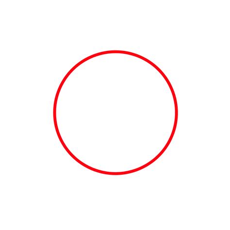 Gambar Lingkaran Merah Png Transparan