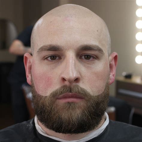 beard symmetry by shalimar the barber bald head with beard bald with beard beard lover