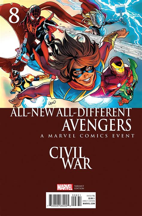 All New All Different Avengers 8 Land Civil War Cover Fresh Comics