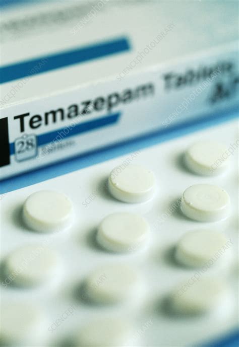 Temazepam sleeping pills - Stock Image - M630/0276 - Science Photo Library