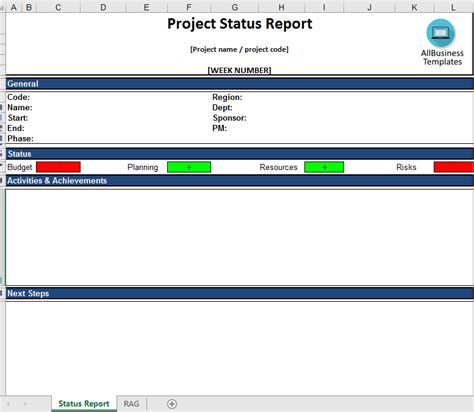 Project Status Report Download This Project Status Report Template