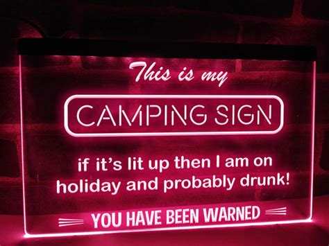 My Camping Sign Illuminated Led Neon Sign Dope Neons