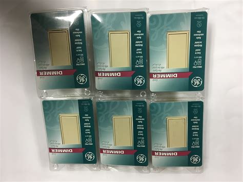 However, there is now a space for you to keep your dimmer or rocker plate next to it! New GE Dimmer Touch Switch Wall Switch Plate 6 Pc light ...