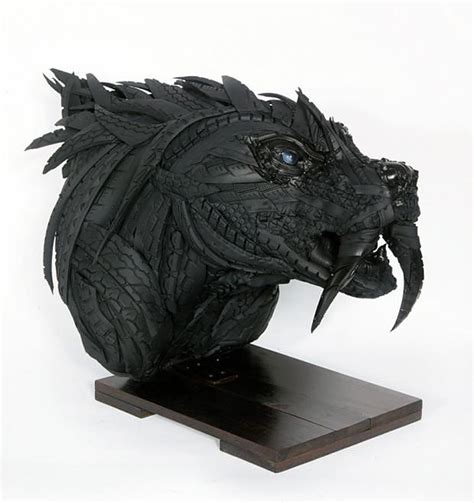 Amazing Sculptures Out Of Recycled Tires By Yong Ho Ji