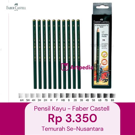 Jual Pensil Komputer Faber Castell 8b 6h Original Satuan Pensil