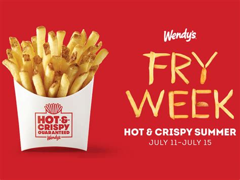 Wendys Offers Free Fries As Part Of Fry Week App Deals From July 11
