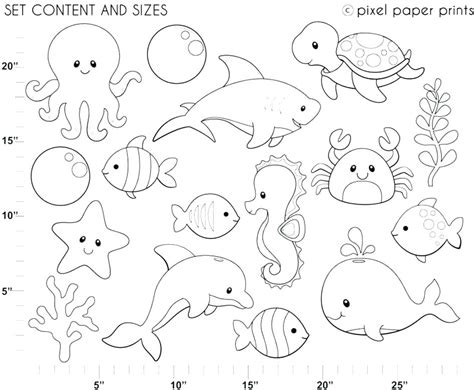 Sea Life Coloring Pages Free Under The Sea Coloring Pages To Print