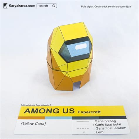 Among Us Transformable 12 Color Papercraft Impostor And Dead Body Mode