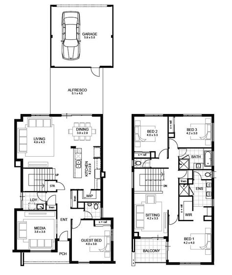 3 Bedroom House Designs Perth Double Storey House Design House