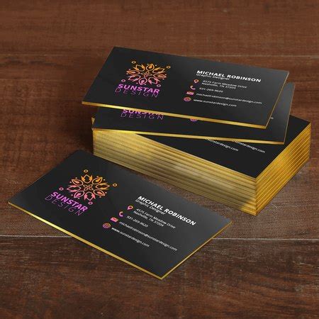 I ended up going with moo luxe mini cards for a slight variation to my gold cards. Painted Edge Business Card Printing - Thick Business Cards | UPrinting