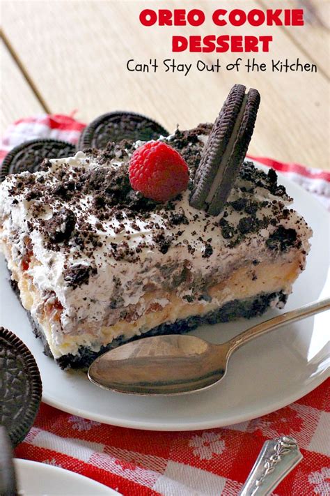 I always try keep a pack or two stashed in the cupboard for those times when you need a little extra flavor and cuteness. Oreo Cookie Dessert - Can't Stay Out of the Kitchen