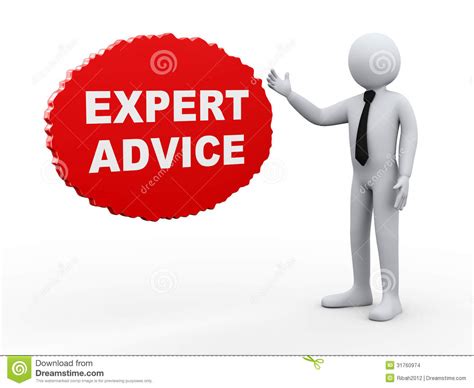 3d Businessman Expert Advice Stock Images - Image: 31760974