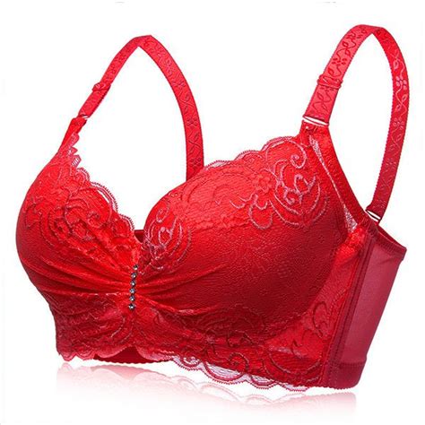 Sexy Lace Underwire Push Up Bra Acc Awsanniecloth Red Black Nude