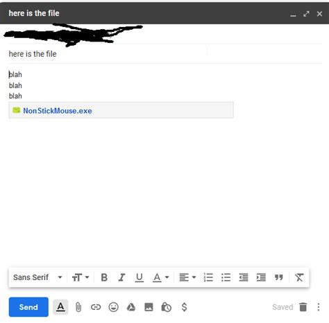 Gmail Prevents Attaching Virus File Super User