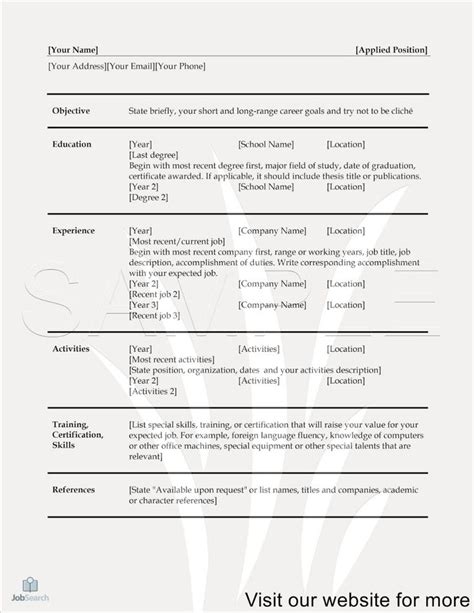 Australia cv format, order and layout: Resume Format Free Download in Ms Word Australia in 2020 | Resume pdf, Job resume, Resume format