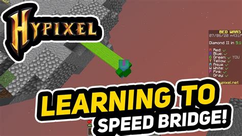 Learning To Speed Bridge In Hypixel Bedwars Youtube