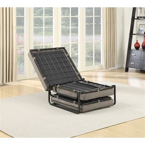 This compact, lightweight bed neatly folds in half with a i purchased the bed with spring mattress and enjoyed the spring after using a memory foam mattress. Convenience Concepts Designs4Comfort Twin Folding Bed ...