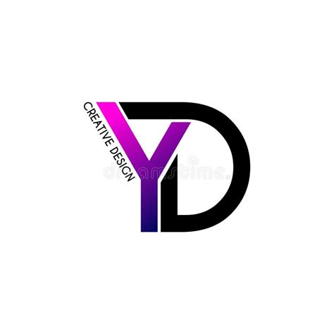 Letter Yd Simple Logo Design Vector Stock Vector Illustration Of