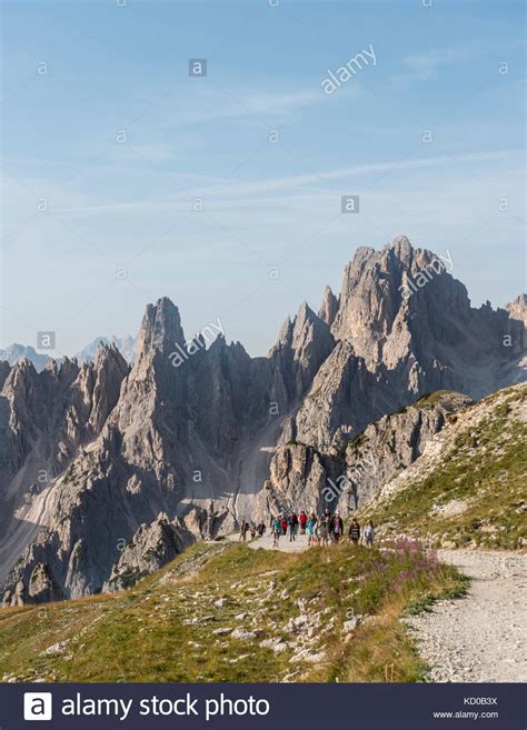 Hiking Trail To The Three Peaks Monte Campedelle Sesto Dolomites