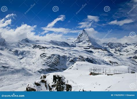 Matterhorn Landscape View Stock Image Image Of Glacier 17625293