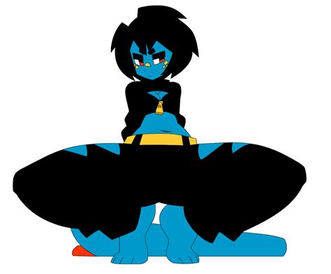 Rule 34 1girls 2d Animated Black Hair Blue Skin Breasts Clothed