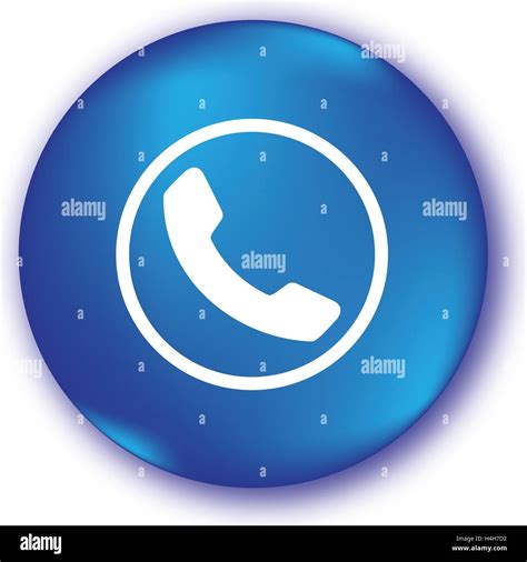 Blue Phone Icon Design Stock Vector Image And Art Alamy