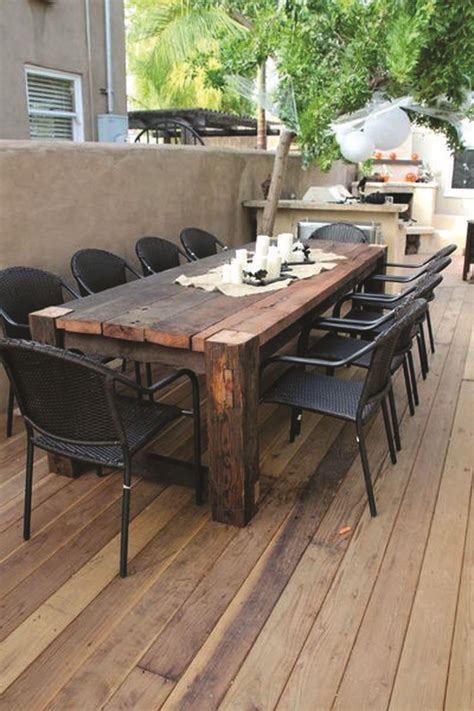 Diy Outdoor Dining Table For 8 45 Best Diy Outdoor Furniture