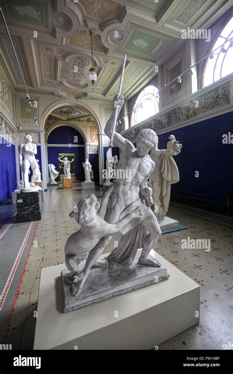 Statues At Ny Carlsberg Glyptotek Museum Copenhagen Denmark Stock