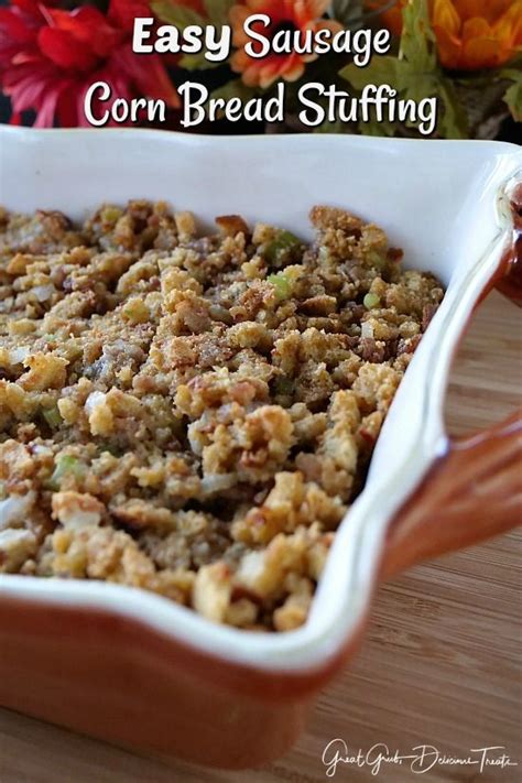 This Easy Sausage Corn Bread Stuffing Is Full Of Delicious Sausage