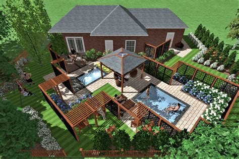 Bliss garden design this is an example of a contemporary landscaping in seattle. Backayrd landscape design with a... - KT Landscape Design ...