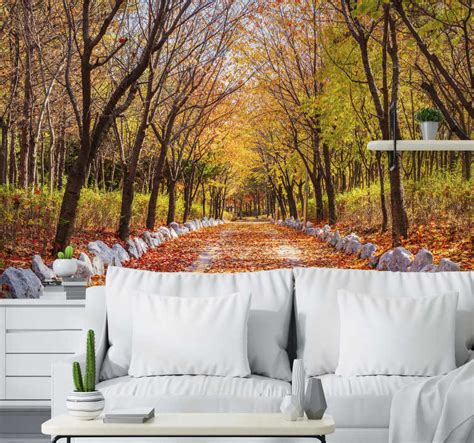 Autumn Tree Landscape Wall Mural Tenstickers