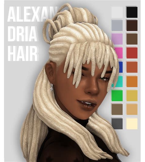 Okruee Alexandria Hair I Saw A Hair On — Ridgeports Cc Finds Sims