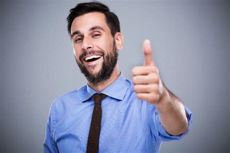 Man Showing Thumbs Up Stock Image Image Of Business 64075021