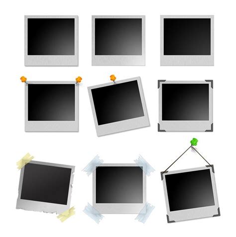 Two high resolution graphics of a blank polaroid frames backgrounds. Polaroid Frames Ultimate PSD Pack psd free download
