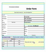 Excel Delivery Order Form
