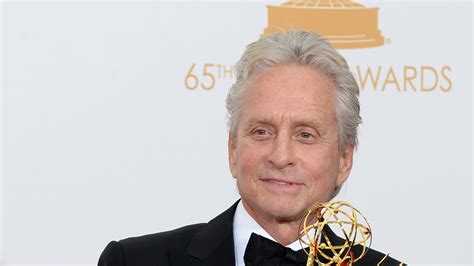 emmys 2013 michael douglas on mentioning son cameron in acceptance speech