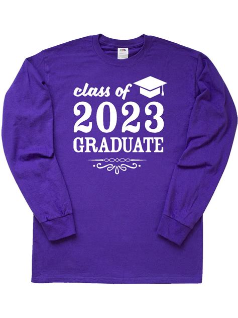 Inktastic Class Of 2023 Graduate With Graduation Cap Long Sleeve T