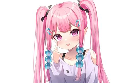 3840x2160px 4k Free Download Cute Anime Girl Twintails Pink Hair