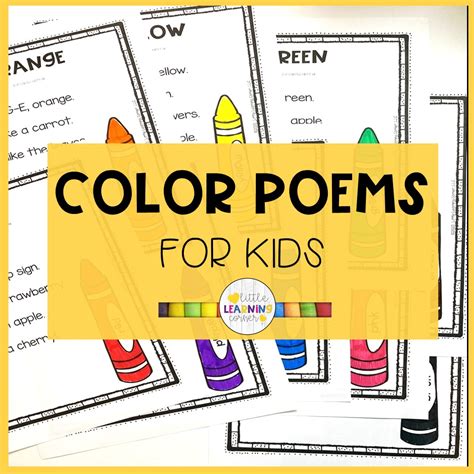 Los Mejores Poemas De Colores Para Niños Know More