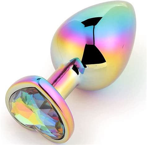 Lock Love New Colorful Rainbow Gradient Anal Butt Plug