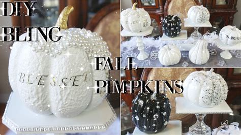 Diy Glam Pumpkin Decorating Ideas 💎 Pinterest Inspired
