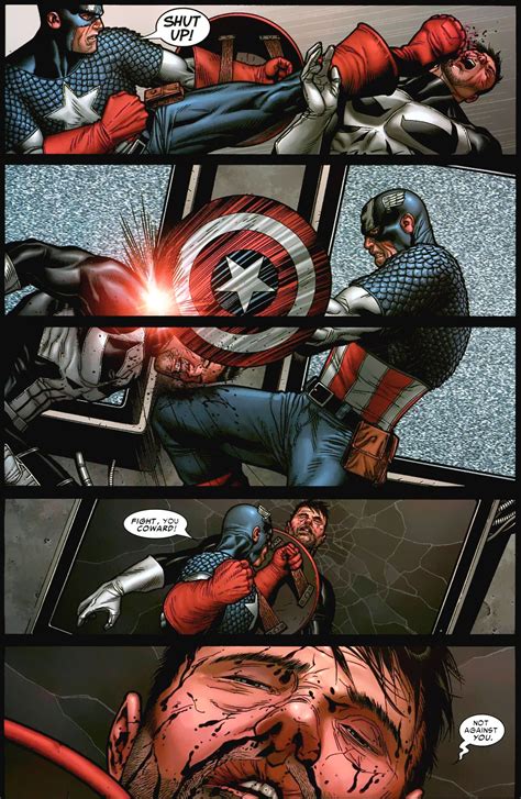 Captain America Kicks The Punisher Out Of His Team Civil