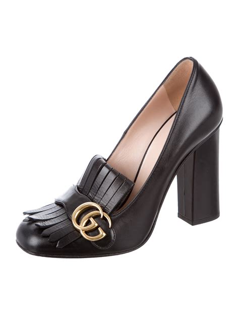 Gucci Marmont Gg Pumps Black Pumps Shoes Guc144767 The Realreal