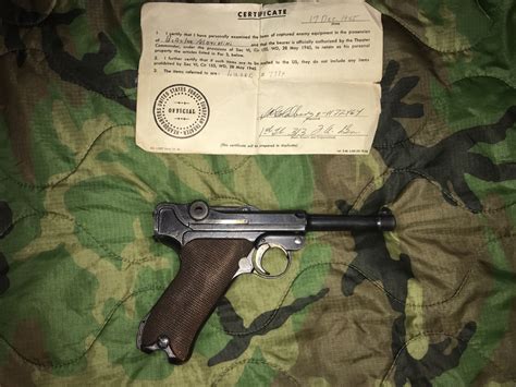 Expert Opinion Needed WWII Bring Back Luger P08 With Documentation