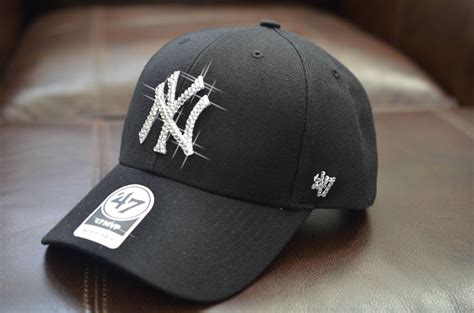 Bling Bling Customized New York Yankees Cap With Swarovski